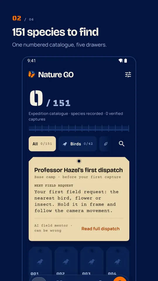 151 species to find